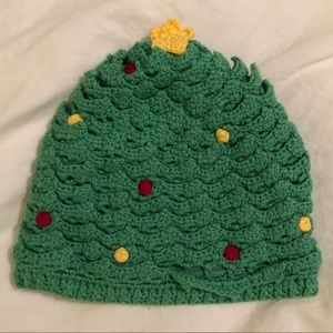 Christmas tree baby hat